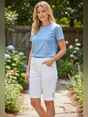 Cache White Bermudas Short